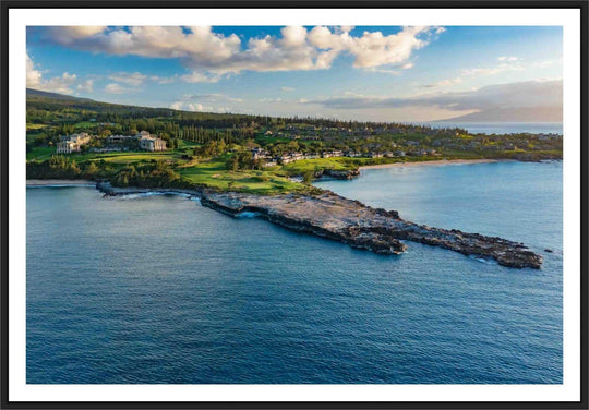 Bay of Dreams - Living Moments Media - Acrylic,aerial,Artwork,Bay Course,beach,Best Wall Artwork,black,blue,Canvas,clouds,Coast,DT Flemming Beach,Golf,Golf Course,green,Hawaii,Hole 16,Hole 17,Ironwoods Beach,Island,Kapalua,Kapalua Golf,Lance Ehrecke,maui,Maui Hawaii Fine Art Photography,Maui Hawaii Wall Art,Metal,ocean,open-edition,Prints,rocks,sand,size-16-x-24,size-24-x-36,size-40-x-60,Trees,Visual Artwork,Water,waves,White
